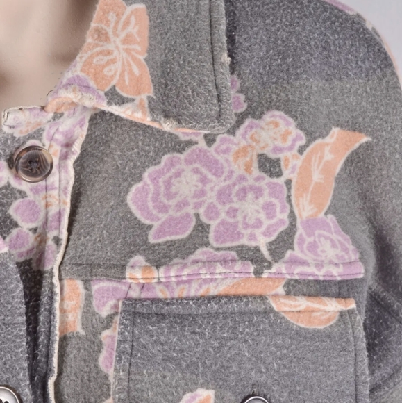 NWT Free People Floral Ruby Shirt Jacket, SM - Picture 5 of 15